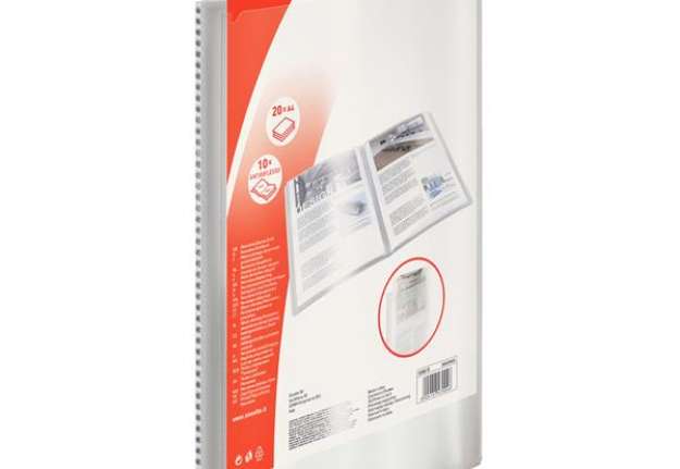 Immagine di Portalistini personalizzabile - 22x30 cm - 40 buste antiriflesso - trasparente - Esselte