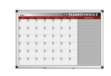 Immagine di Planner magnetico mensile - 90 x 60 cm - silver - Bi-Office