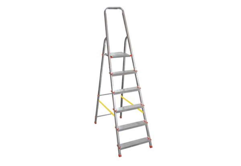 Immagine di Scala domestica Stella Basic - 6 gradini - alluminio - Marchetti