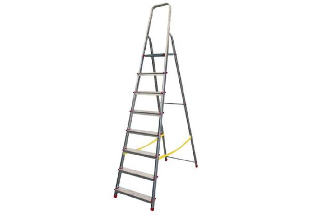 Immagine di Scala domestica Stella Basic - 8 gradini - alluminio - Marchetti