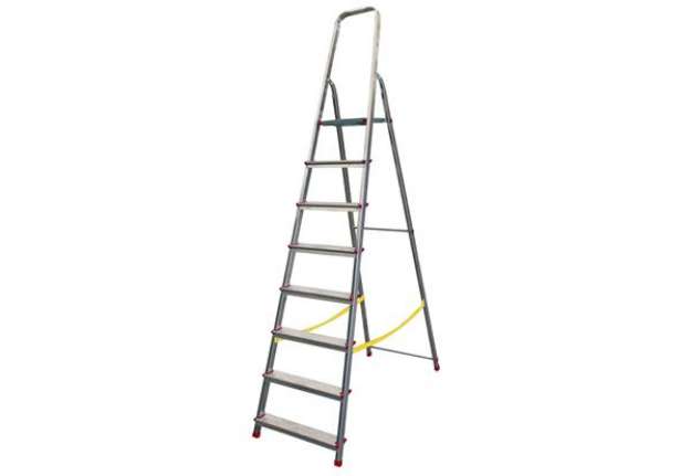 Immagine di Scala domestica Stella Basic - 8 gradini - alluminio - Marchetti