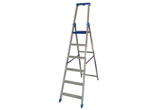Immagine di Scala professionale Climb Evolution - 6 gradini - alluminio - Marchetti