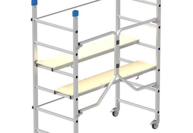 Immagine di Trabattello Dinamico - 168 x 75 x 180 cm - alluminio - Marchetti