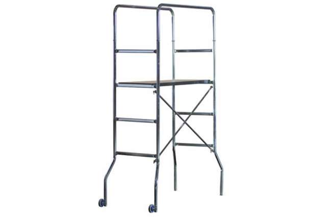 Immagine di Trabattello Trio - 130 x 60 cm - H 188 cm - acciaio zincato - Marchetti