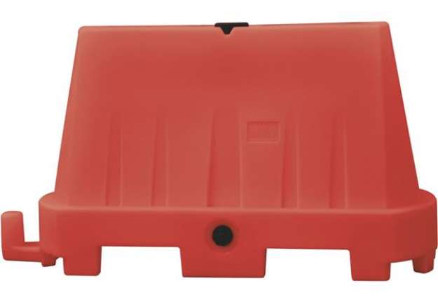 Immagine di Barriera stradale - tipo New Jersey - 100 x 40 x 70 cm - PE - rosso