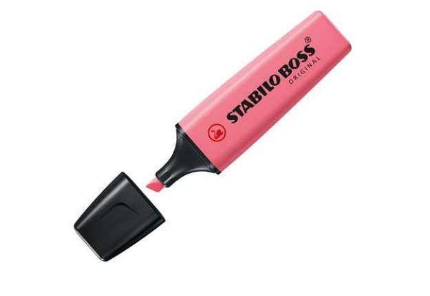 Immagine di Evidenziatore Boss Original Pastel - punta a scalpello - tratto 2 - 5 mm - rosa antico 129 - Stabilo