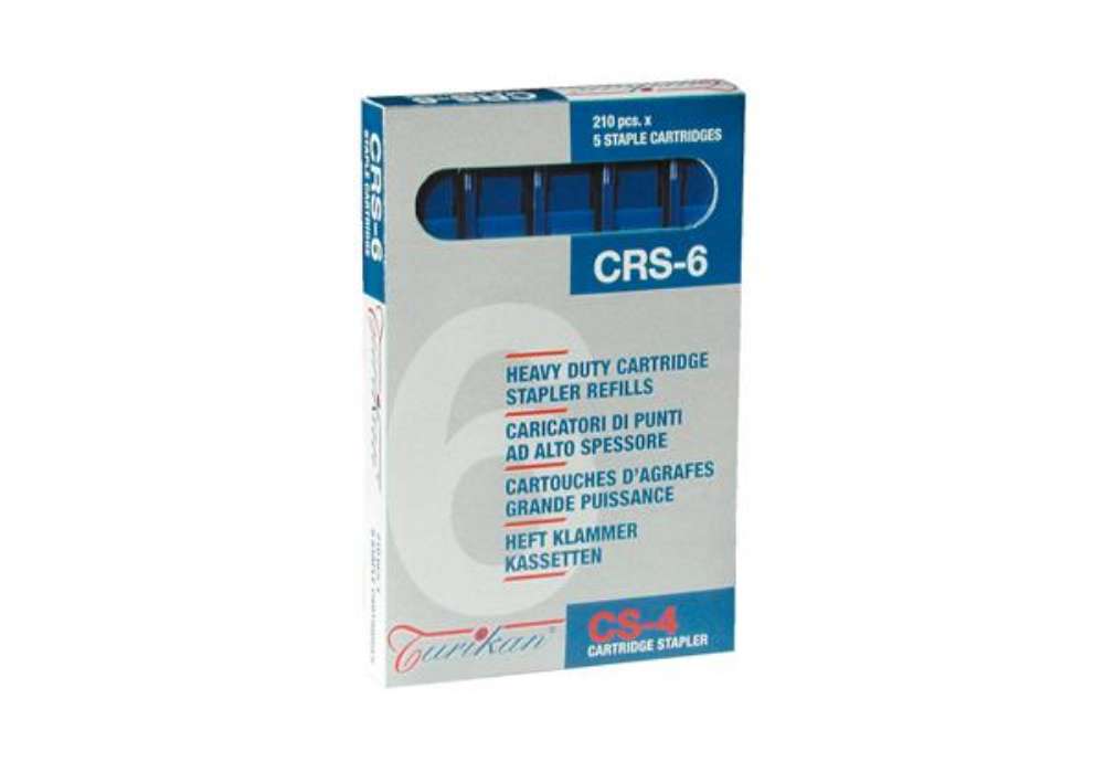 Immagine di Caricatori CRS6 - 210 punti 6 mm - capacità massima 25 fogli - blu - Iternet - conf. 5 pezzi