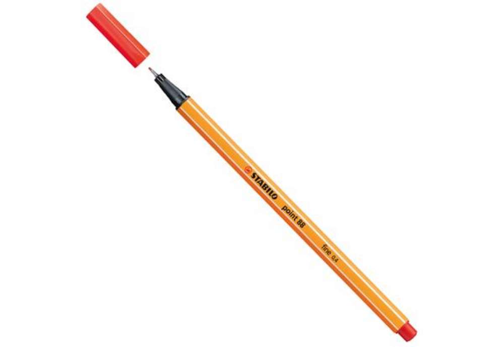 Immagine di Fineliner Point 88 - tratto 0,4 mm  - rosso chiaro 48 - Stabilo