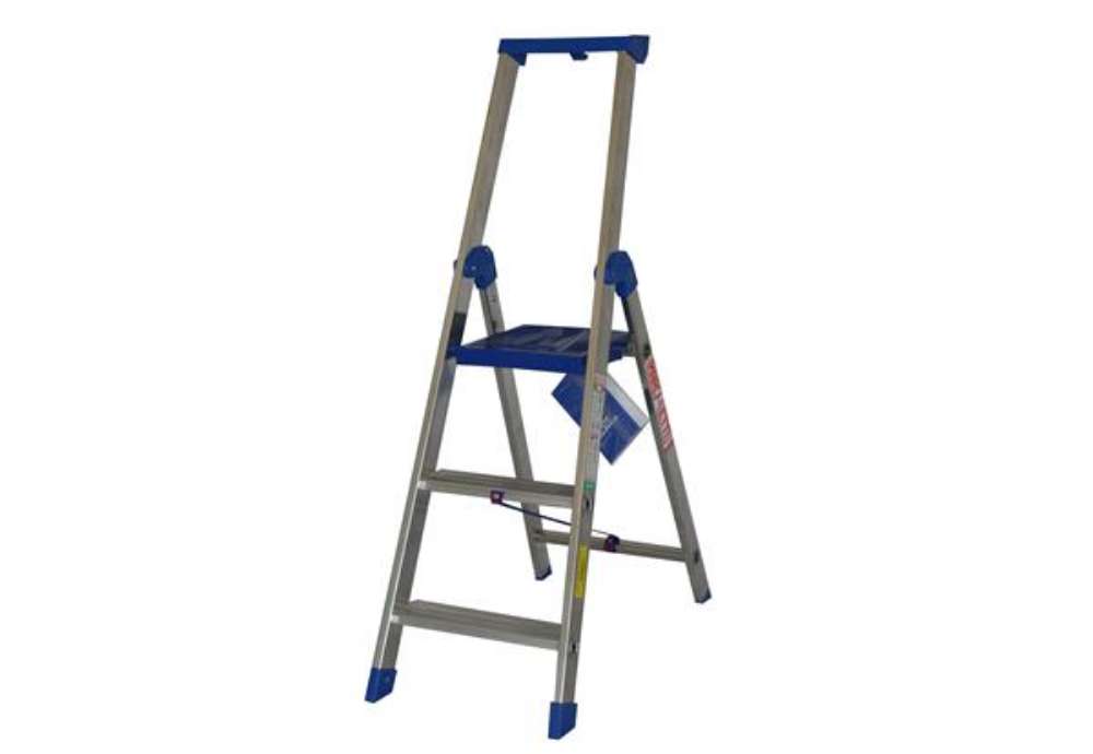 Immagine di Scala professionale Climb Evolution - 3 gradini - alluminio - Marchetti