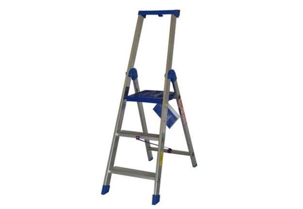 Immagine di Scala professionale Climb Evolution - 3 gradini - alluminio - Marchetti