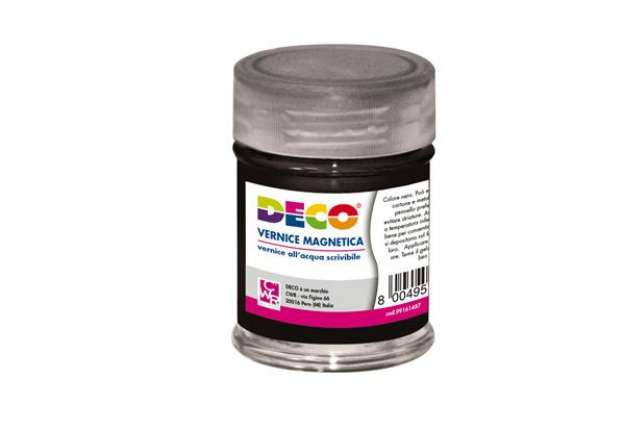 Immagine di Vernice lavagna magnetica - 120 gr - nero - Deco