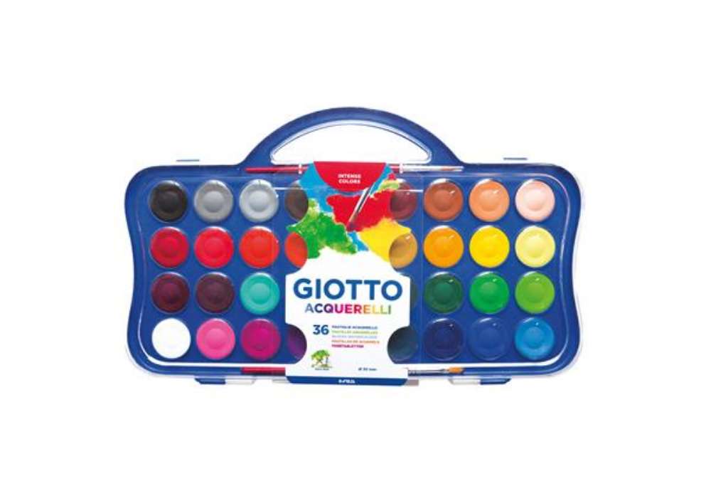 Immagine di Pastiglie Acquerelli  - ø 30mm - Giotto -  36 pastiglie