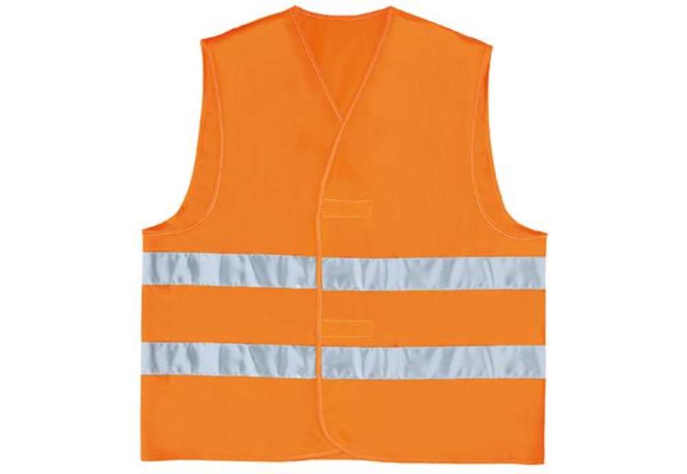 Immagine di Gilet alta visibilità GILP2 - poliestere - taglia XXL - arancio fluo - Deltaplus