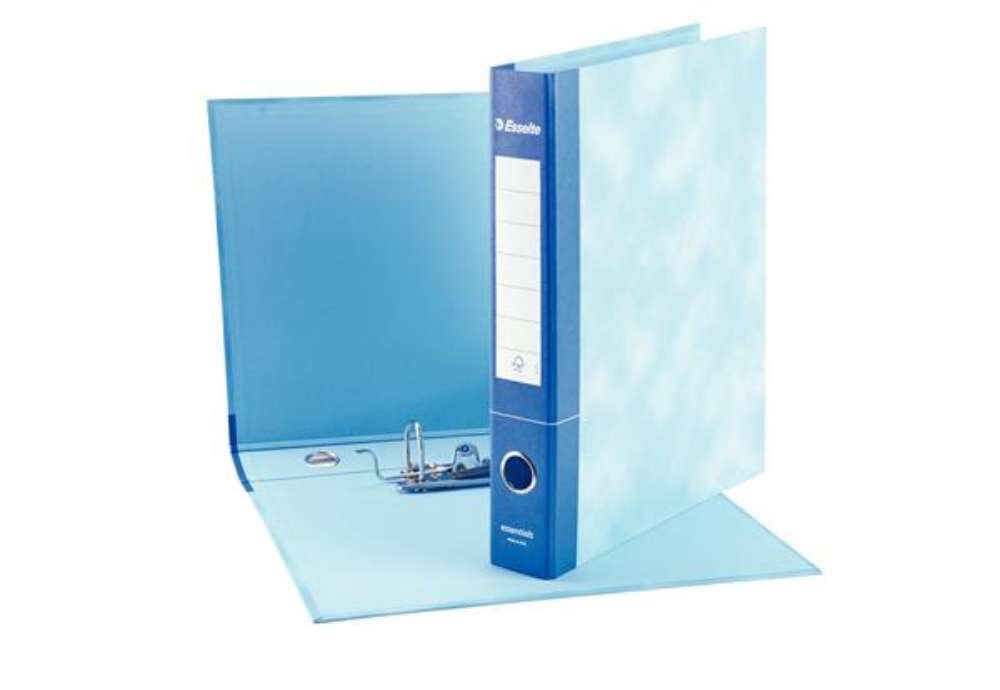 Immagine di Registratore Essentials G74 - dorso 5 cm - protocollo 23 x 33 cm - blu - Esselte