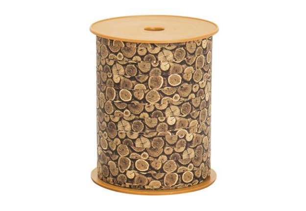 Immagine di Rotolo nastro Woodly - tronchi - 10mm x 200mt - Bolis