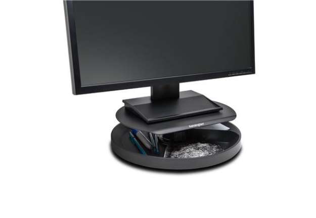 Immagine di Supporto monitor Spin2 - portaccessori - portata massima 18 kg - nero - Kensington