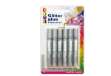 Immagine di Blister colla glitter - 10,5 ml - argento - Deco - conf. 6 pezzi