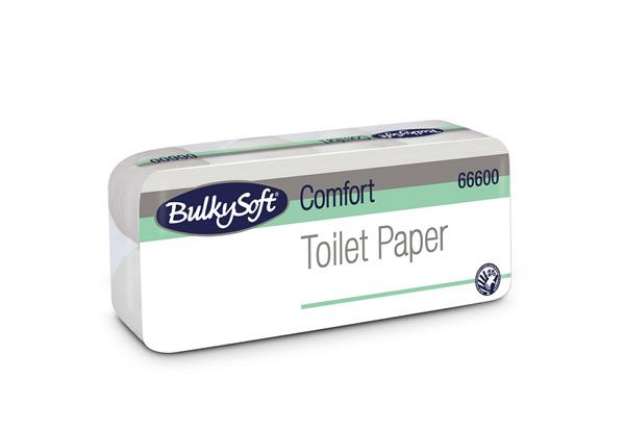 Immagine di Carta igienica Comfort - 2 veli - 16 gr - diametro 10,5 cm - 9,5 cm x15,2 mt -145 strappi - BulkySof