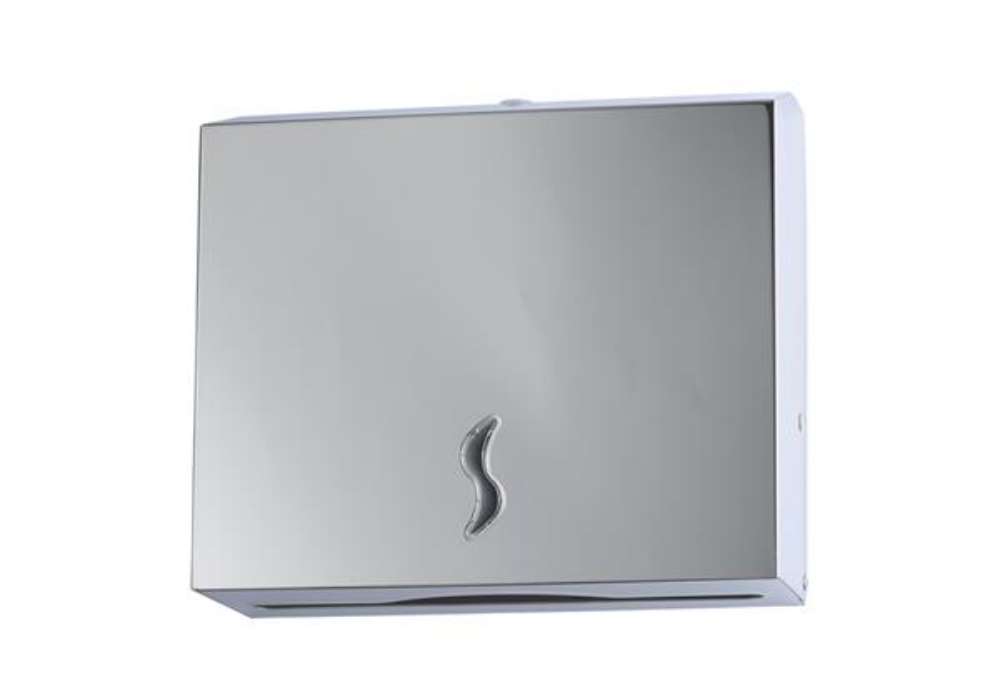 Immagine di Distributore asciugamani piegati C/Z - Brinox - 28x10,2x26,5 cm - acciaio inox - capacità 200 fogli
