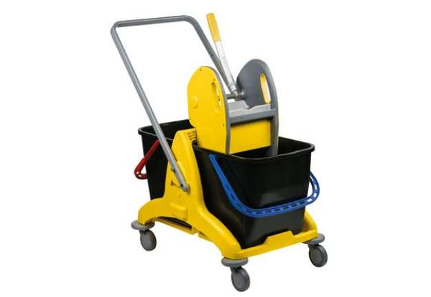 Immagine di Carrello per pulizie Pressclean - 50 L - 81 x 43,5 x 88 cm - Medial International