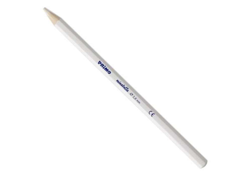 Immagine di Matita colorata Minabella - diametro mina 3,8 mm - bianco - Primo