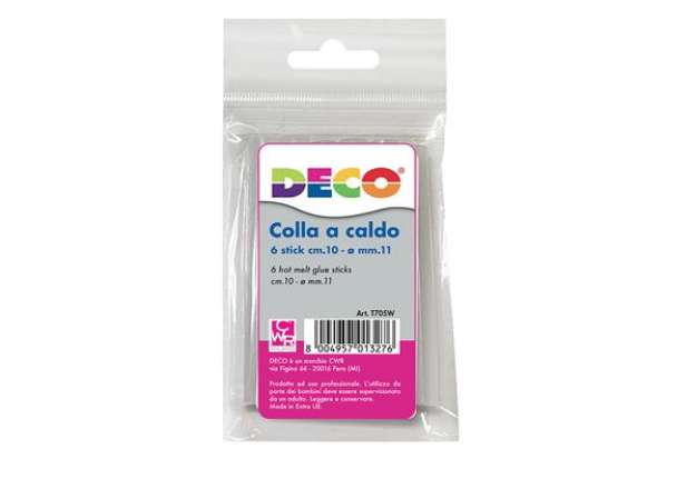 Immagine di Colla per pistola grande - ø 11 mm - lunghezza 10 cm - Deco - conf. 6 pezzi