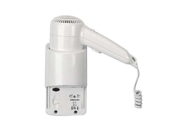 Immagine di Asciugacapelli da hotel Yul Basic - aggancio laterale con presa - 20x10x22,1 cm - 1200 W - 220/240 V