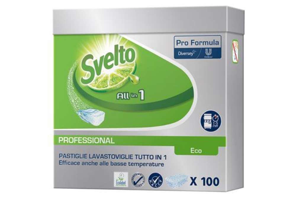 Immagine di Tabs Eco 3in1 per lavastoviglie - Svelto - fustino da 100 tabs da 20 gr