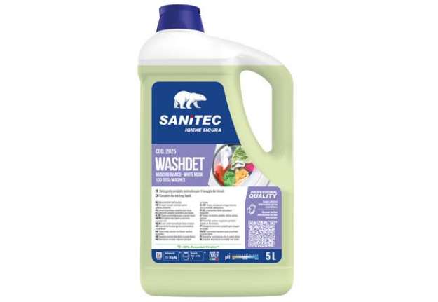 Immagine di Detersivo liquido Lavatrice Washdet Muschio Bianco- 5 L - Sanitec