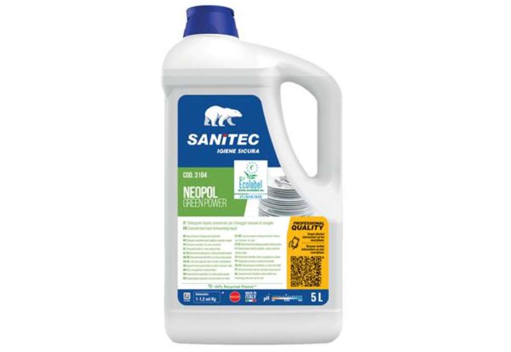 Immagine di Detergente piatti Green Power - tanica 5 L - Sanitec