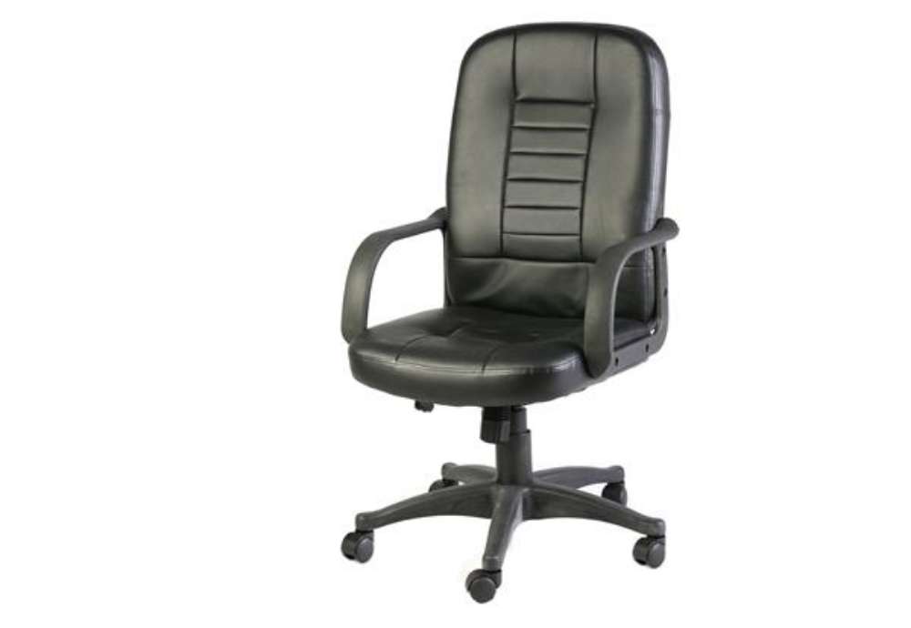 Immagine di Poltrona direzionale Detroit HC4418H - con ruote e braccioli - nero - Serena Group