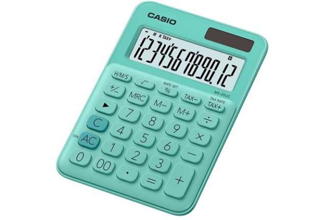 Immagine di Calcolatrice da tavolo MS-20UC - 12 cifre - verde - Casio