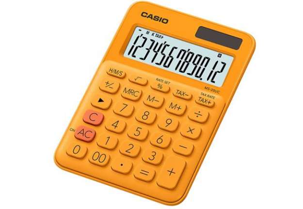 Immagine di Calcolatrice da tavolo MS-20UC - 12 cifre - arancio - Casio