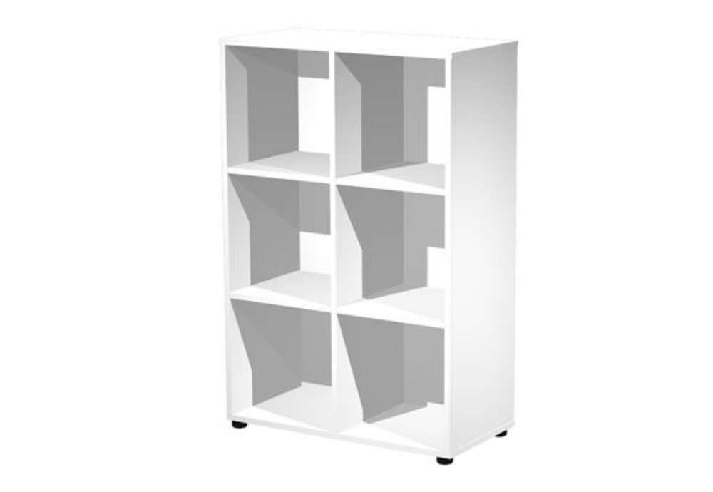 Immagine di Contenitore Maxi Rainbow - 6 caselle a giorno - 80 x 40 x 120,6 cm - bianco