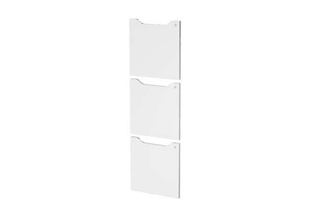 Immagine di Set 3 ante per casellari Maxi Rainbow - con serratura - 36,8 x 36,8 cm - bianco