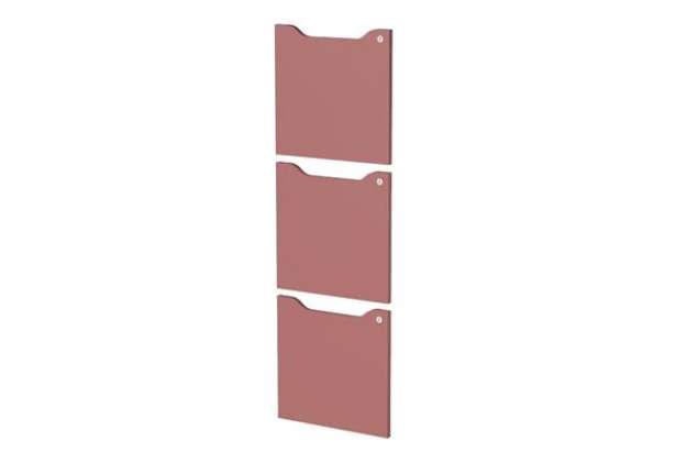 Immagine di Set 3 ante per casellari Maxi Rainbow - con serratura - 36,8 x 36,8 cm - viola