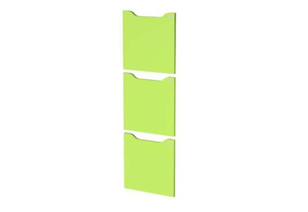 Immagine di Set 3 ante per casellari Maxi Rainbow - con serratura - 36,8 x 36,8 cm - verde