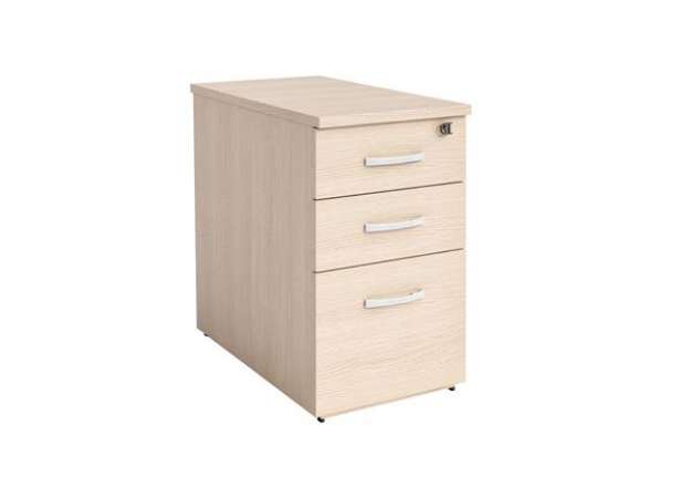 Immagine di Cassettiera Agorà Direction - 3 cassetti - alta - 44 x 80 x 73 cm - rovere