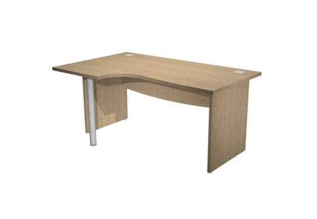 Immagine di Scrivania Agorà Direction Compact - SX - fianco pannello - L 180 cm - rovere