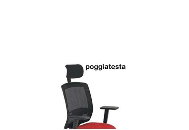 Immagine di Poggiatesta per seduta Molly A - nero - Unisit