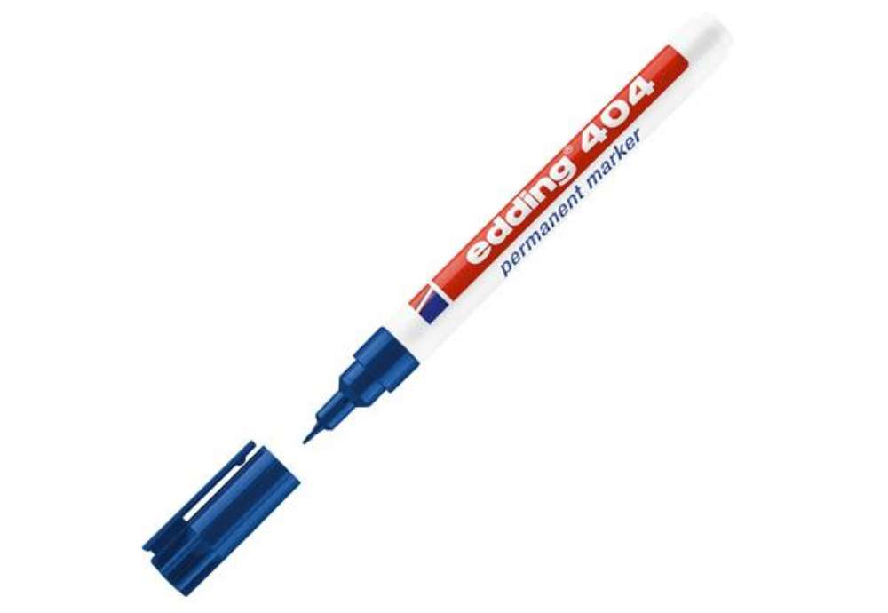 Immagine di Marcatore permanente 404  - punta tonda extra fine  - 0,75 mm - blu - Edding