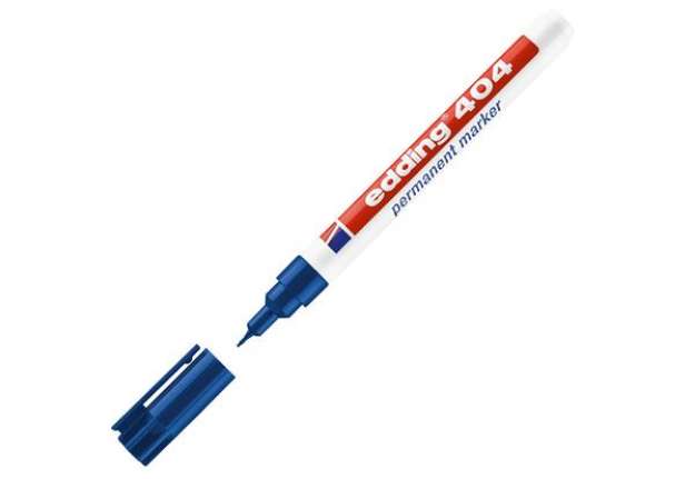 Immagine di Marcatore permanente 404  - punta tonda extra fine  - 0,75 mm - blu - Edding