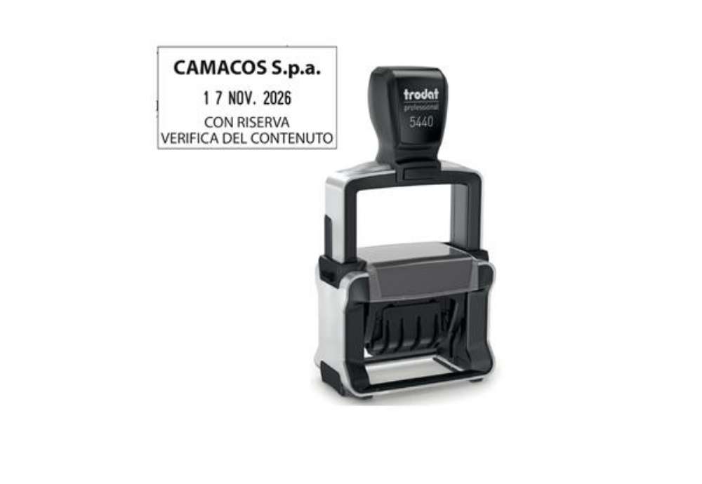Immagine di Timbro Professional 4.0 5460 Datario - 5,6 x 3,3 cm - 4 mm - personalizzabile - autoinchiostrante -