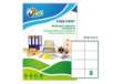 Immagine di Etichette adesive LP4W - in carta - con margini - permanenti - 105 x 72 mm - 8 et/fg - 100 fogli - b