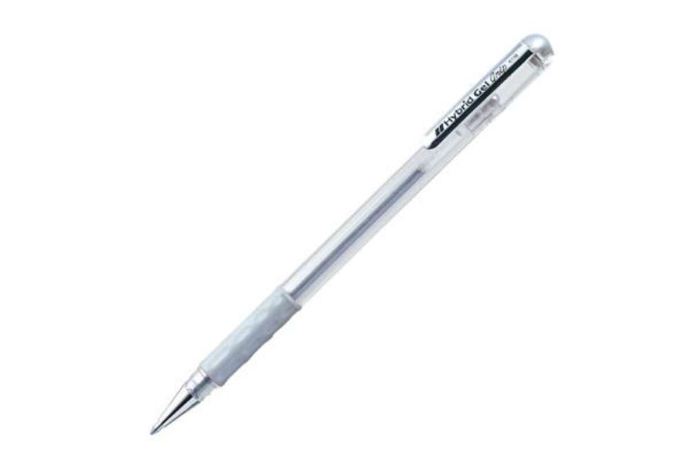Immagine di Roller gel Hybrid Grip  - punta 0,8mm - argento - Pentel