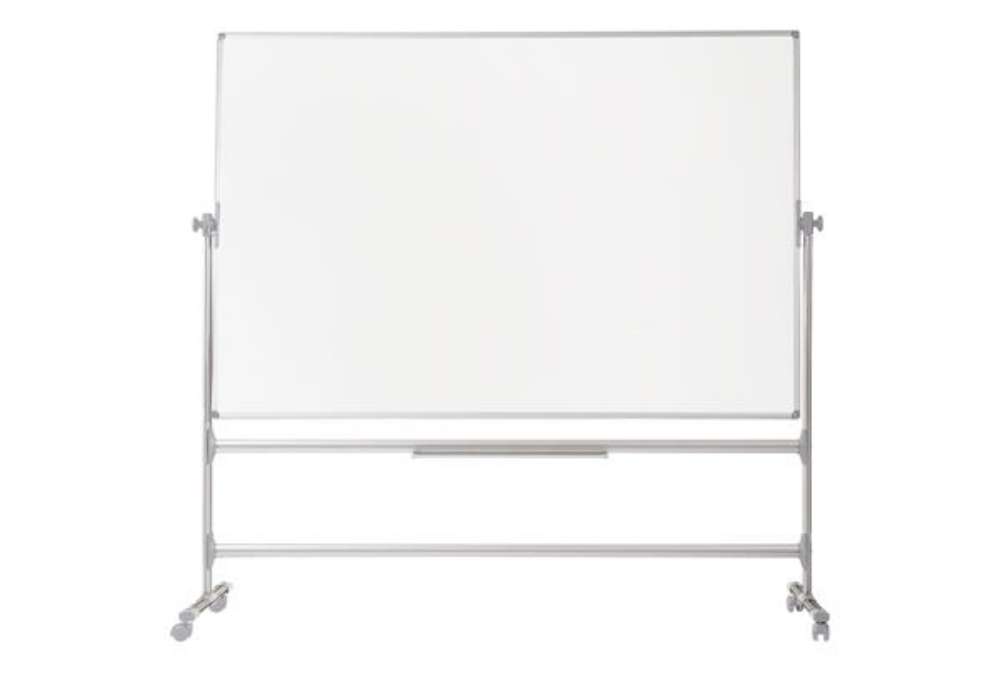 Immagine di Lavagna magnetica girevole Earth - 90 x 120 cm - bianco - Bi-Office