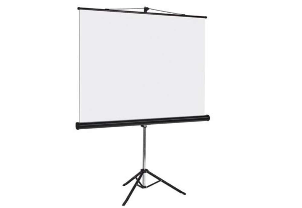 Immagine di Schermo di proiezione su treppiede - 150 x 150 cm - bianco - Bi-Office