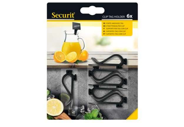 Immagine di Supporti clip per targhette - Securit - set 6 pezzi