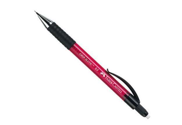 Immagine di Portamine Grip Matic - 0,5mm - fusto rosso - Faber Castell