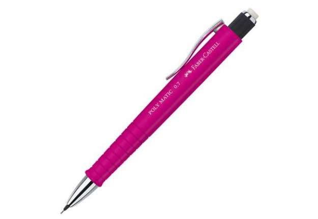 Immagine di Portamine Poly Matic - mina 0,70mm - fusto rosa - Faber Castell